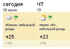погода от weather.yandex.ru